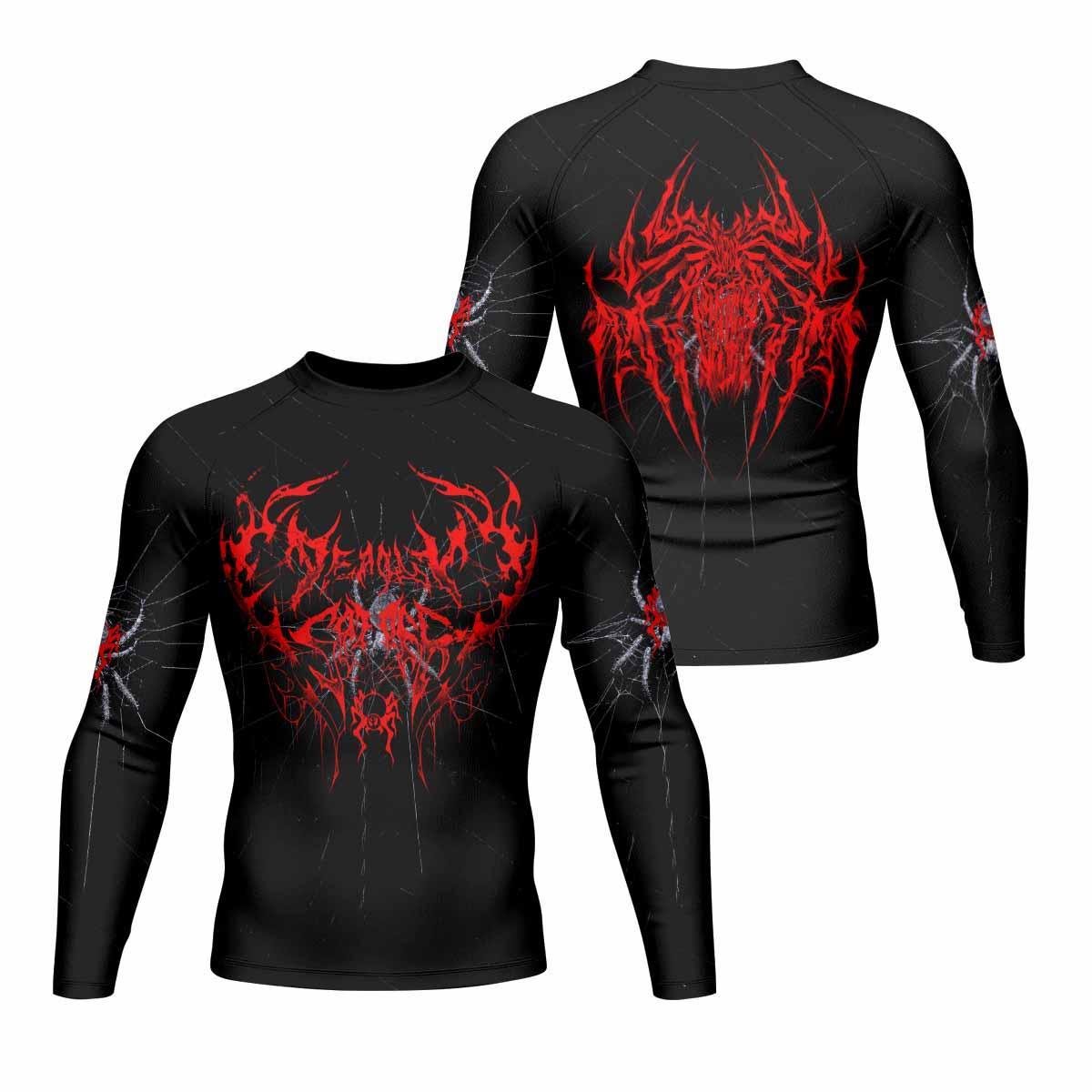 Crimson Arachnid Metal Rash Guard
