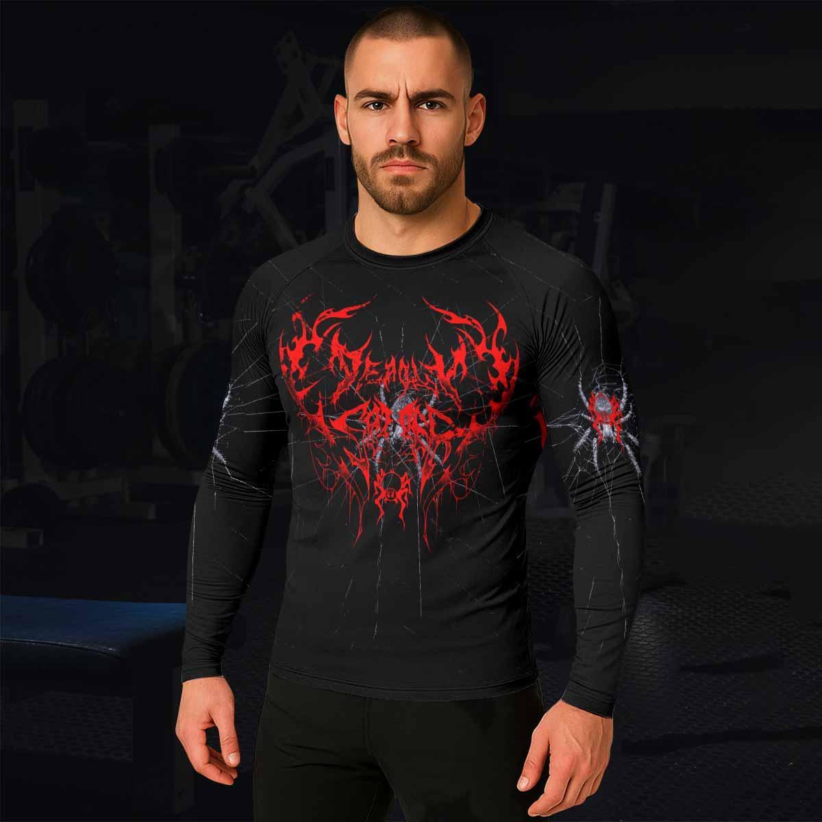 Crimson Arachnid Metal Rash Guard