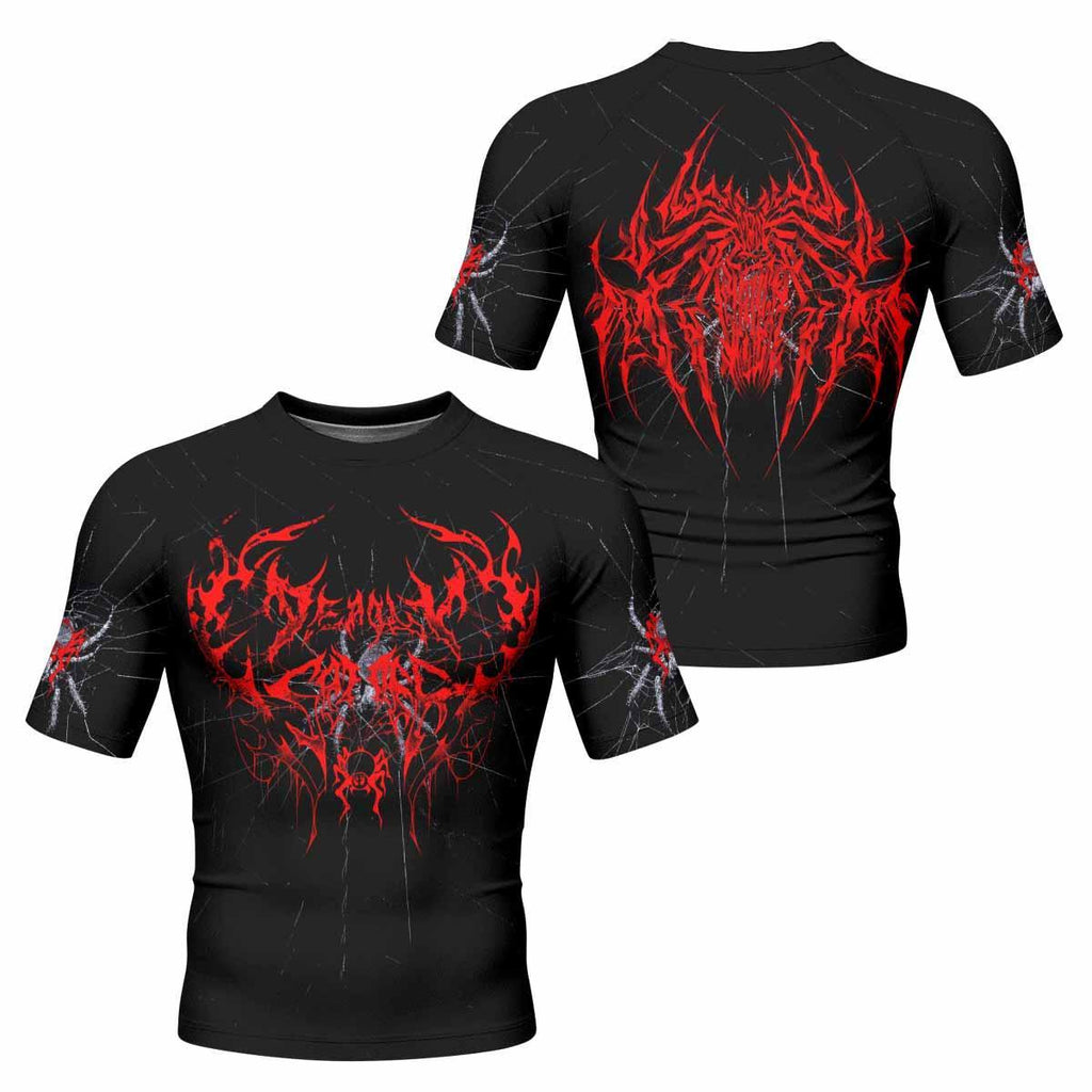 Crimson Arachnid Metal Rash Guard