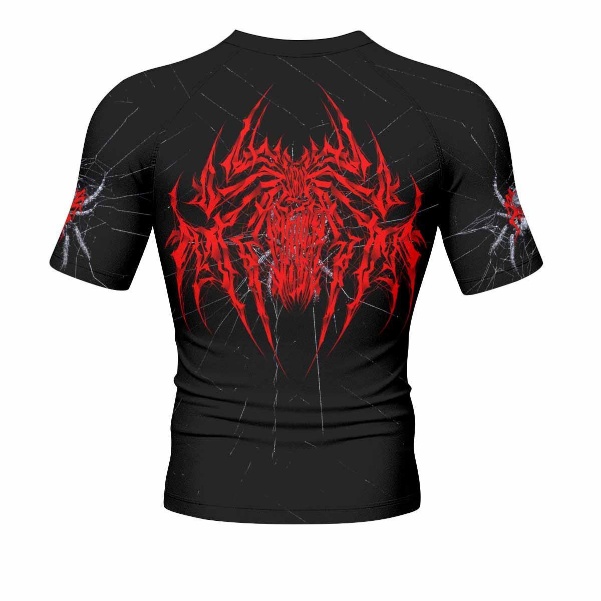 Crimson Arachnid Metal Rash Guard