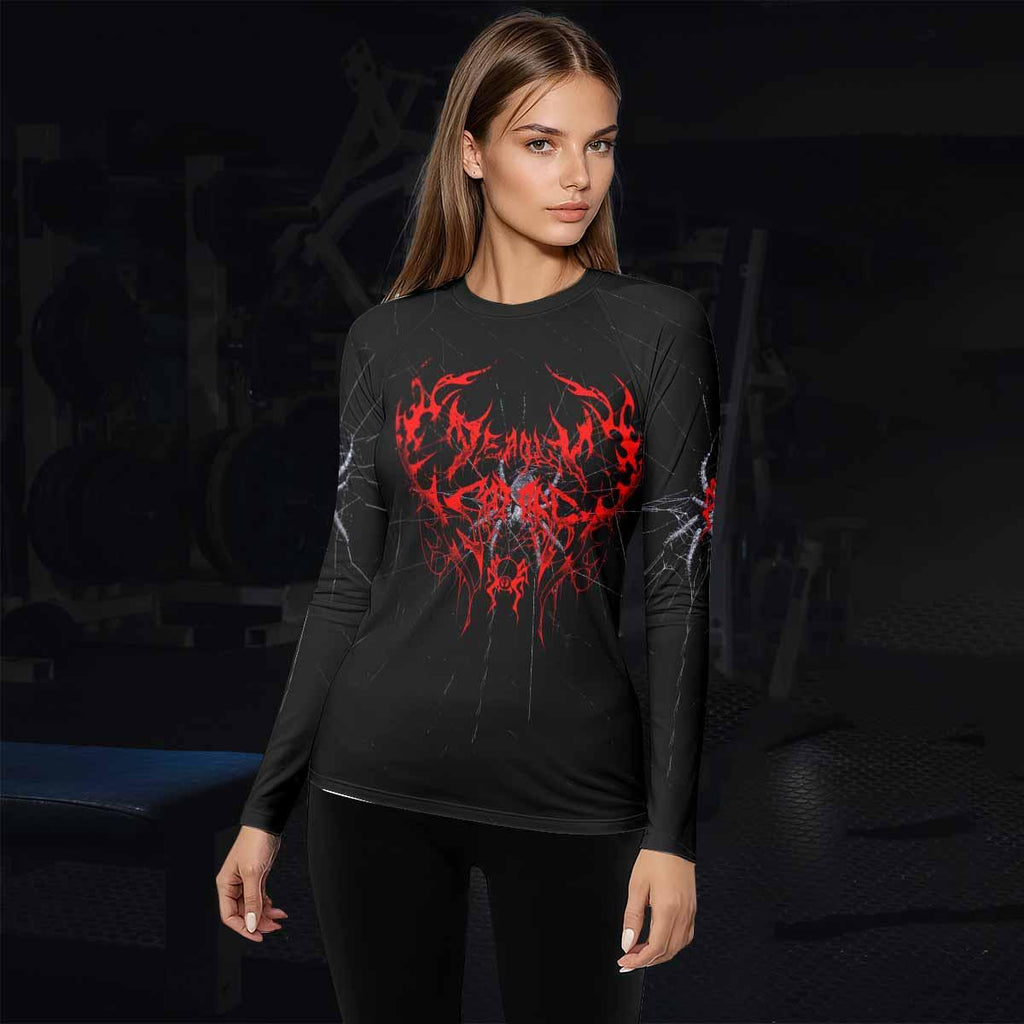 Crimson Arachnid Metal Rash Guard