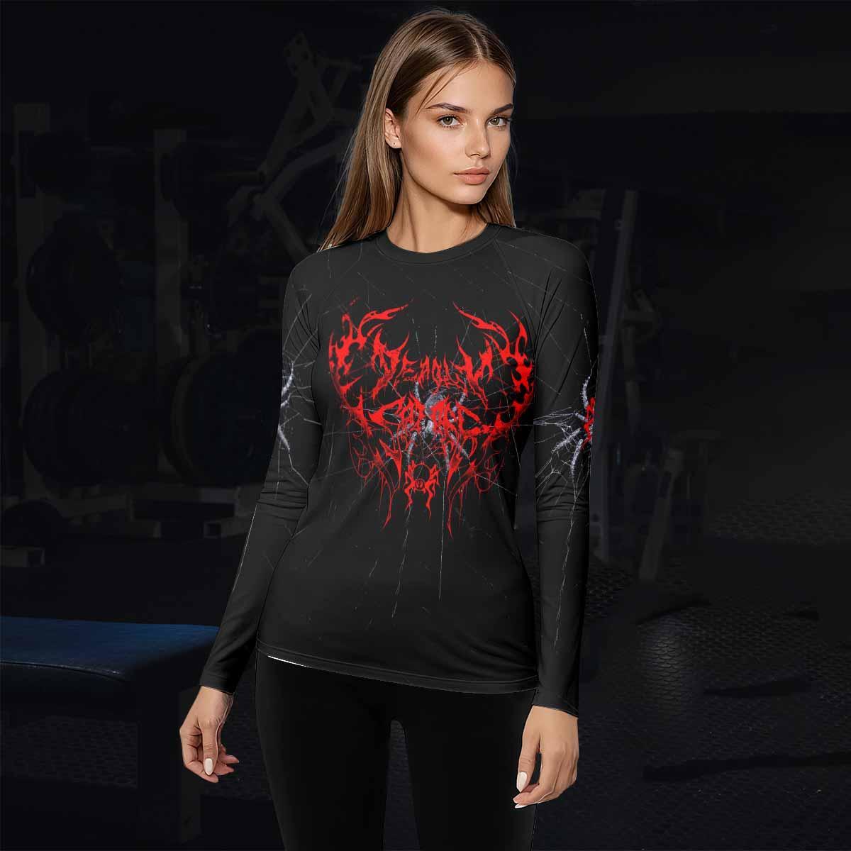 Crimson Arachnid Metal Rash Guard