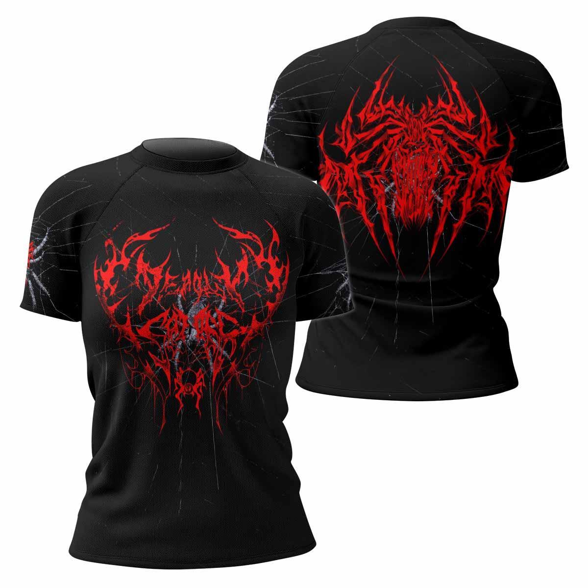 Crimson Arachnid Metal Rash Guard