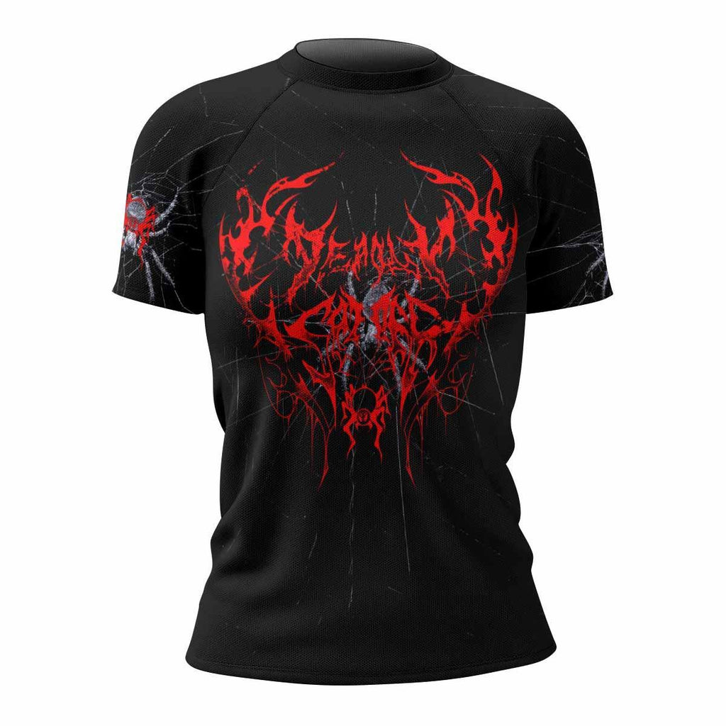Crimson Arachnid Metal Rash Guard
