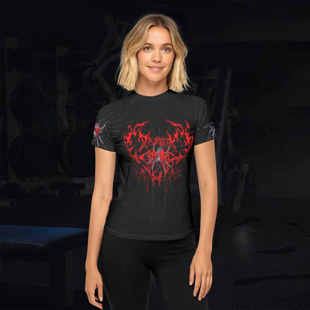 Crimson Arachnid Metal Rash Guard