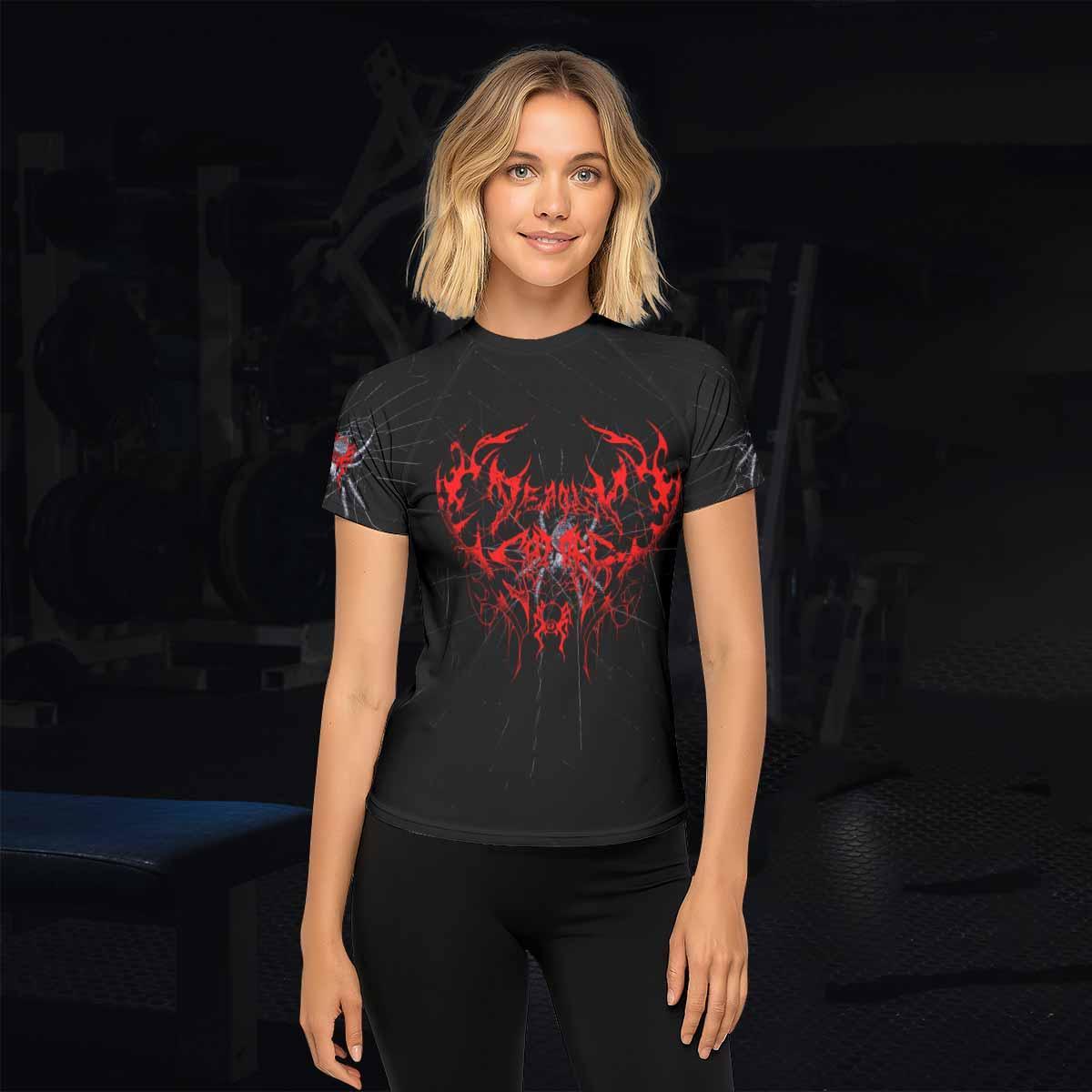 Crimson Arachnid Metal Rash Guard