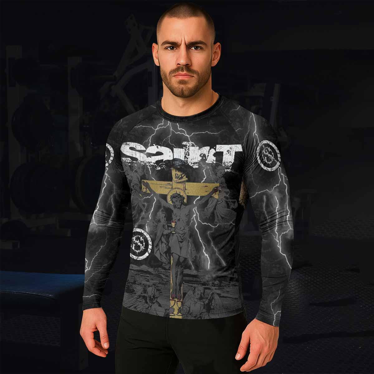 Crucified Saint Rash Guard