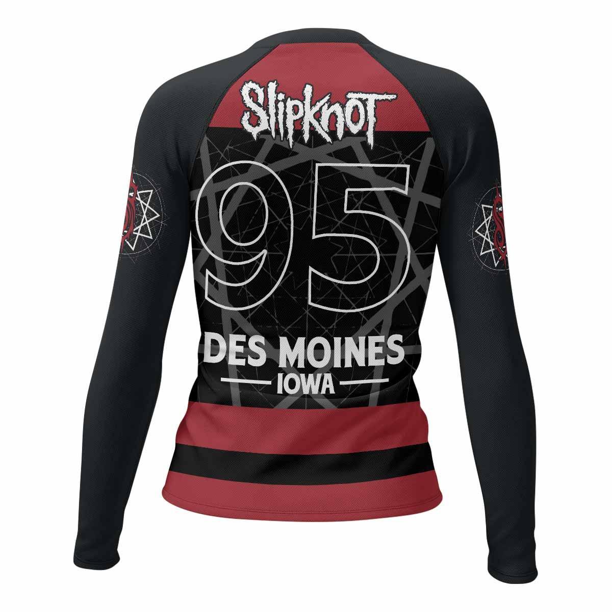 Slipknot Des Moines 95 Rash Guard