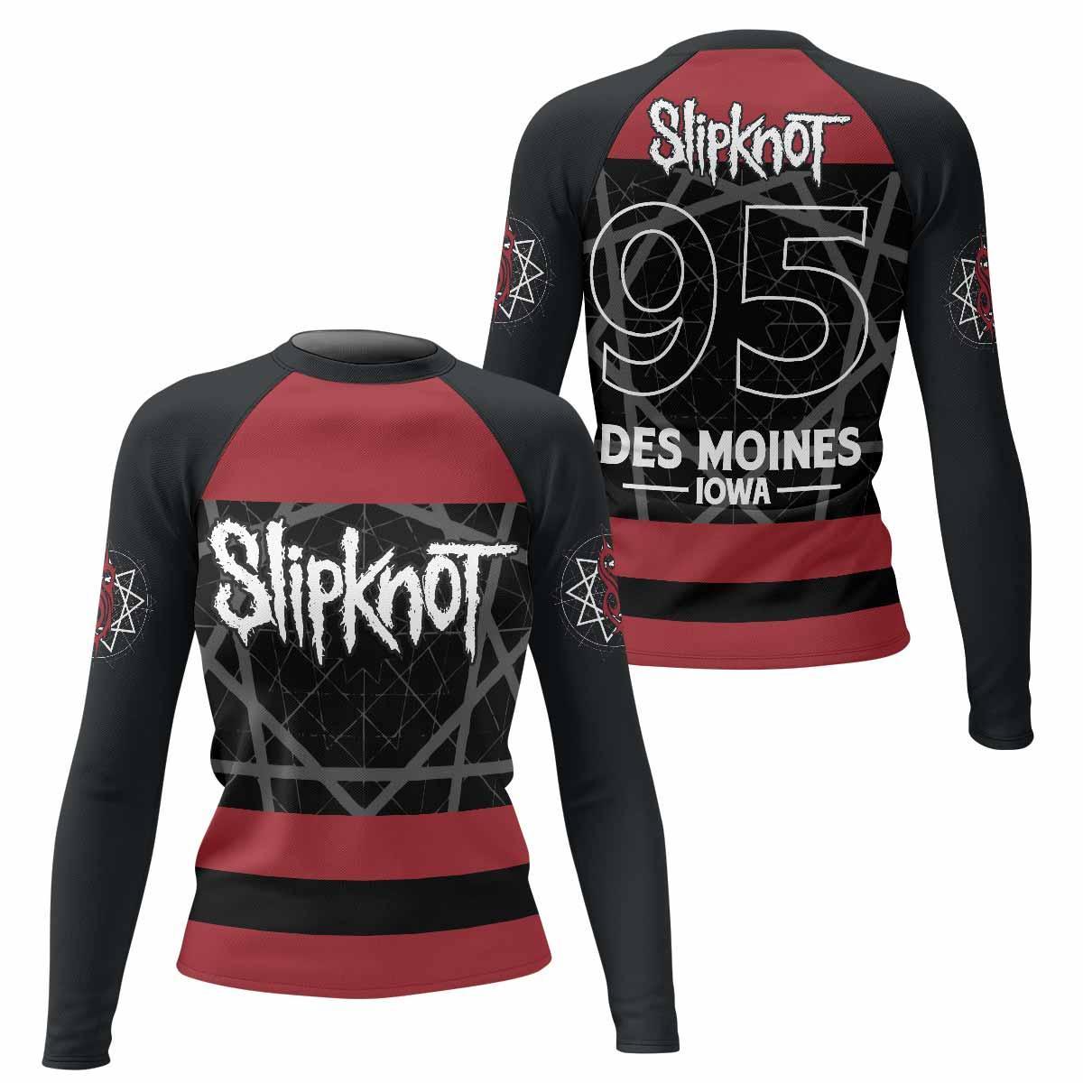 Slipknot Des Moines 95 Rash Guard