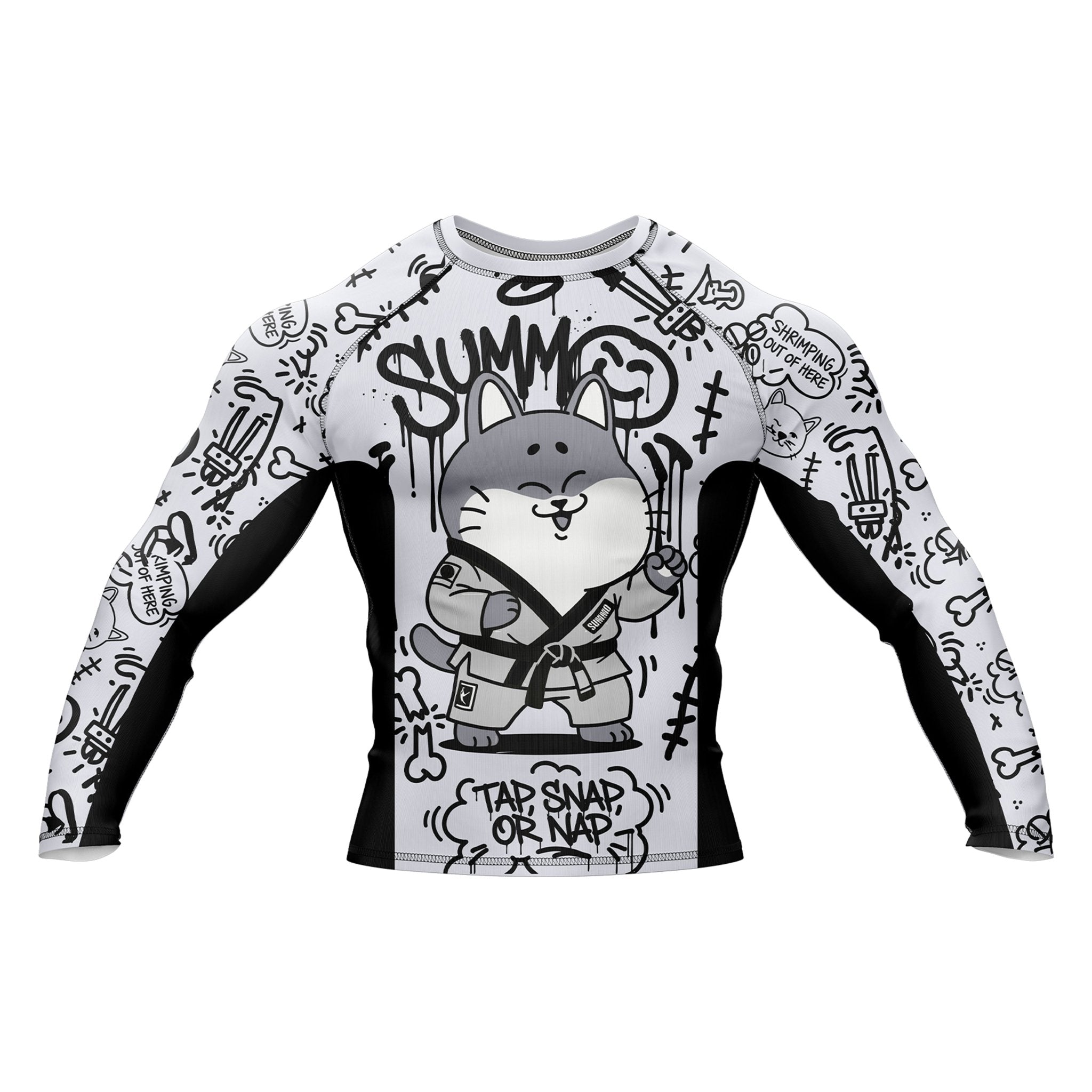 Doodle-Jitsu Premium Bjj Rash Guard For Men/Women
