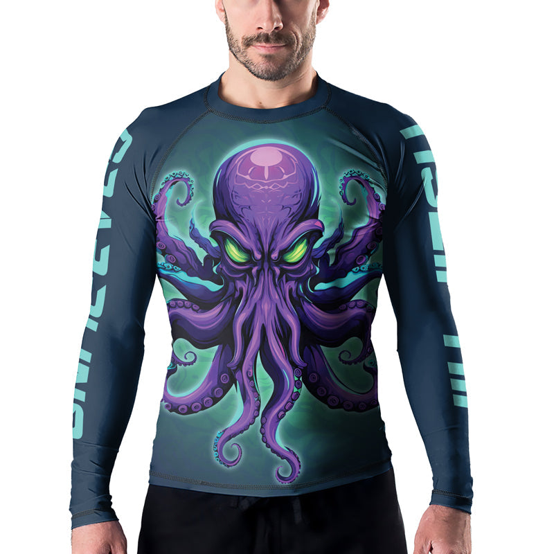 Rashninja Octopus Overlord Men's Long Sleeve Rash Guard