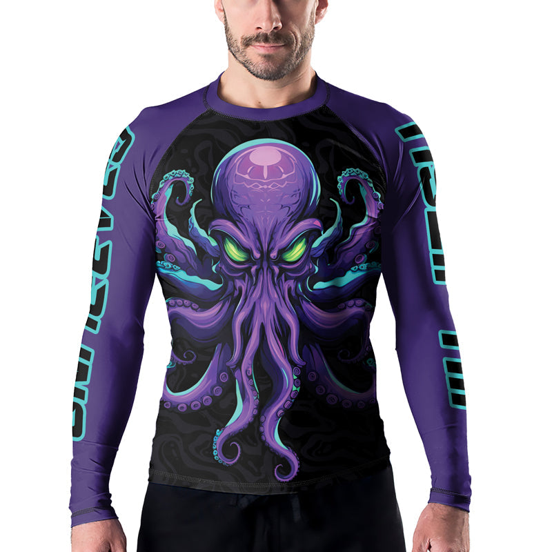 Rashninja Octopus Overlord Men's Long Sleeve Rash Guard