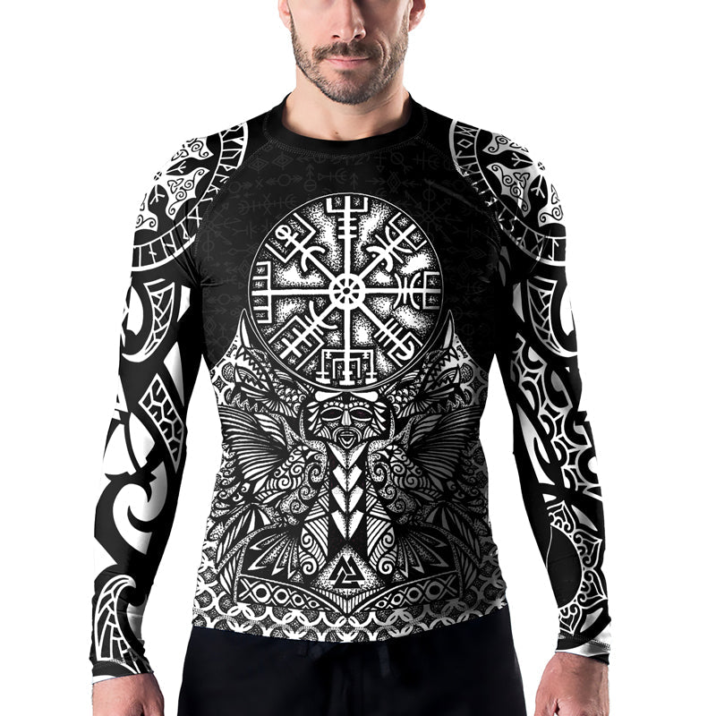 Rashninja Guidance of Odin Men's Long Sleeve Rash Guard