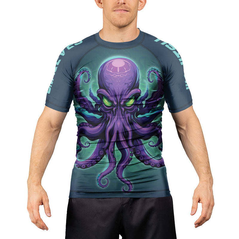 Rashninja Octopus Overlord Men's Short Sleeve Rash Guard