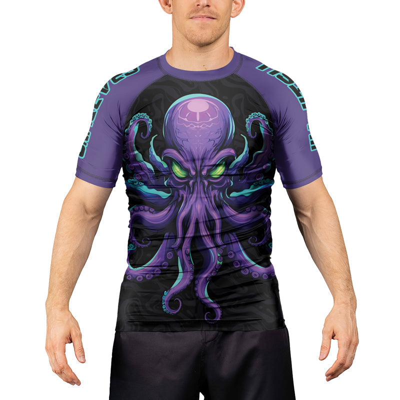Rashninja Octopus Overlord Men's Short Sleeve Rash Guard