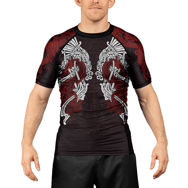 Rashninja Mjolnir's Might Men's Short Sleeve Rash Guard