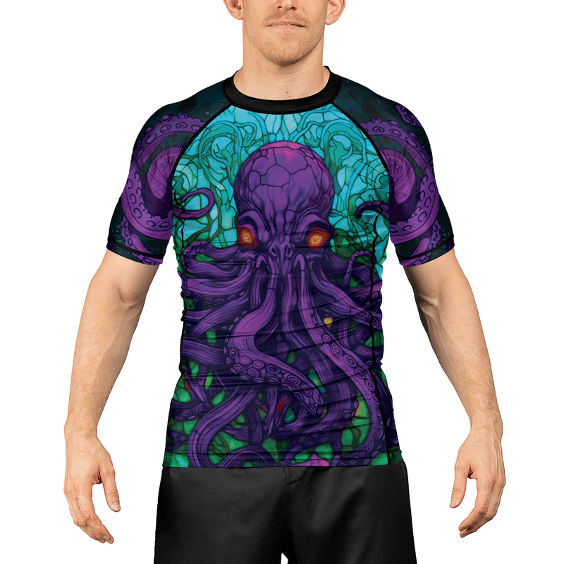 Rashninja Eldritch Entity Cthulhu Men's Short Sleeve Rash Guard