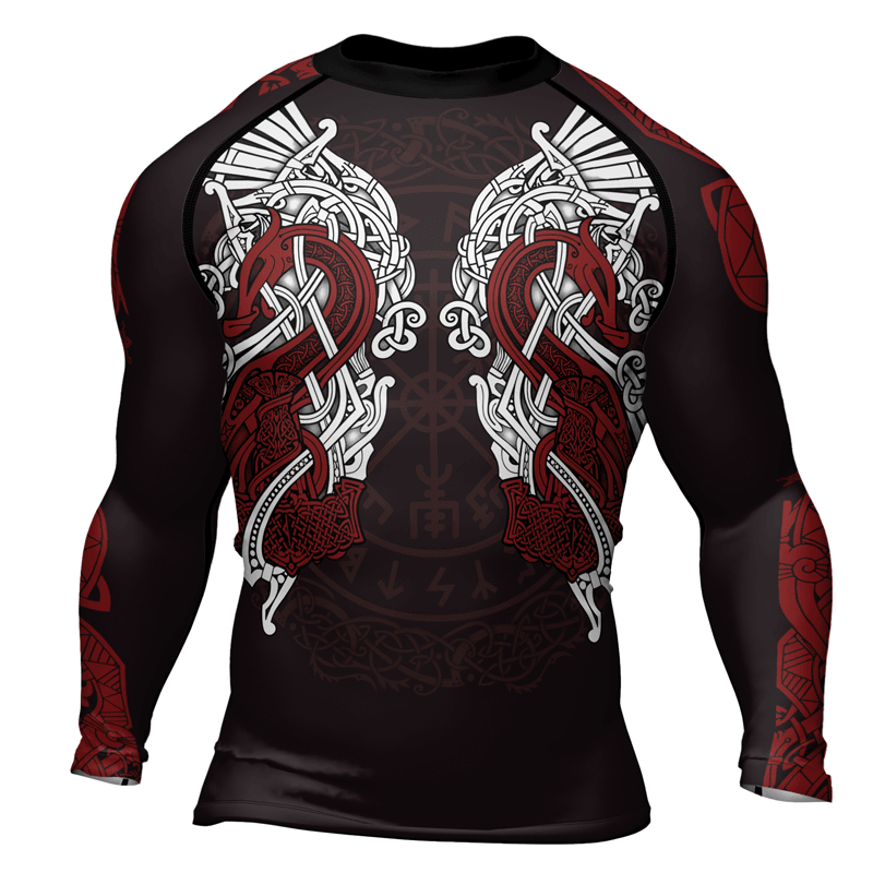Rashninja Mjolnir's Might Men's Long Sleeve Rash Guard
