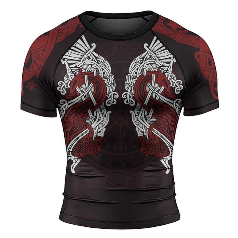 Rashninja Mjolnir's Might Men's Short Sleeve Rash Guard