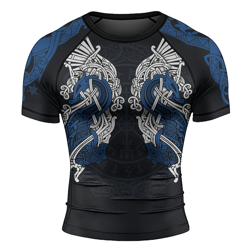 Rashninja Thor's Mighty Hammer Men's Short Sleeve Rash Guard