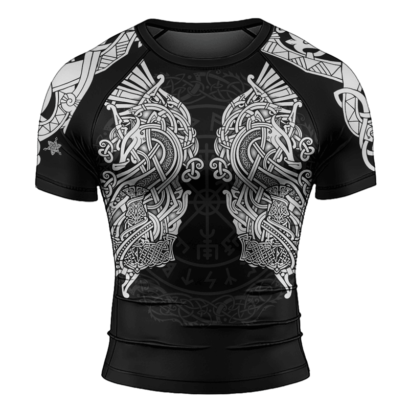Rashninja Thor's Mighty Hammer Men's Short Sleeve Rash Guard