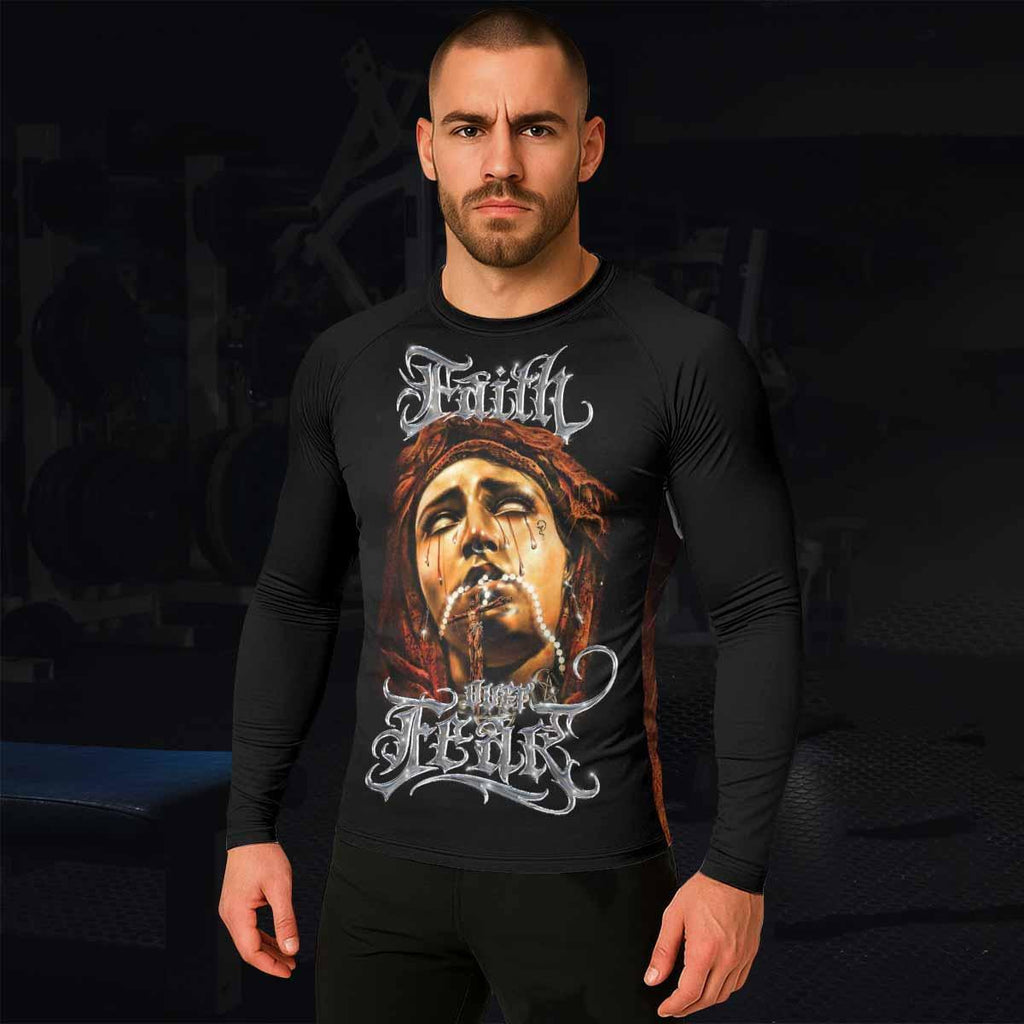 Faith Over Fear Rash Guard