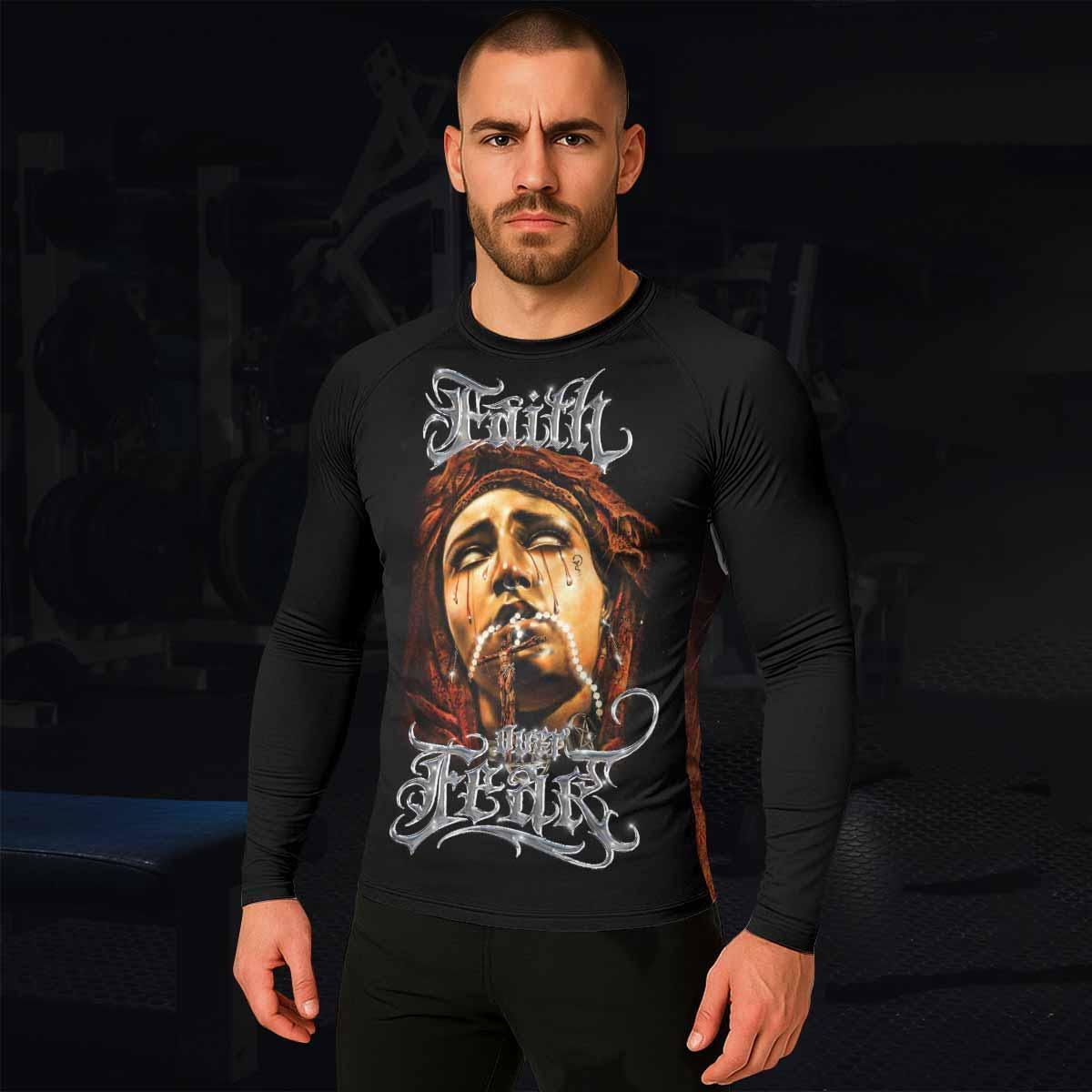 Faith Over Fear Rash Guard