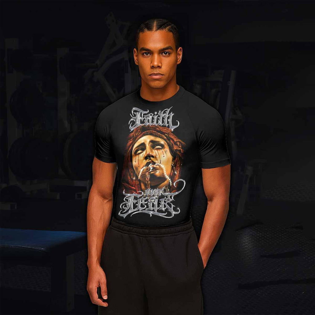 Faith Over Fear Rash Guard