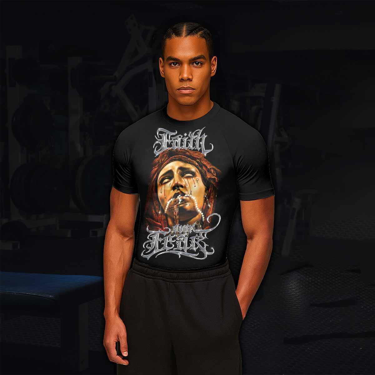 Faith Over Fear Rash Guard