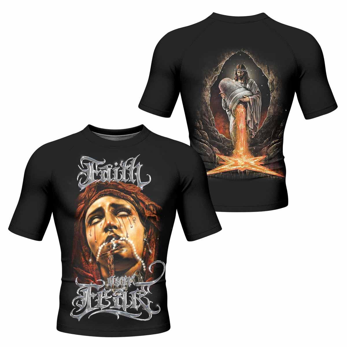 Faith Over Fear Rash Guard