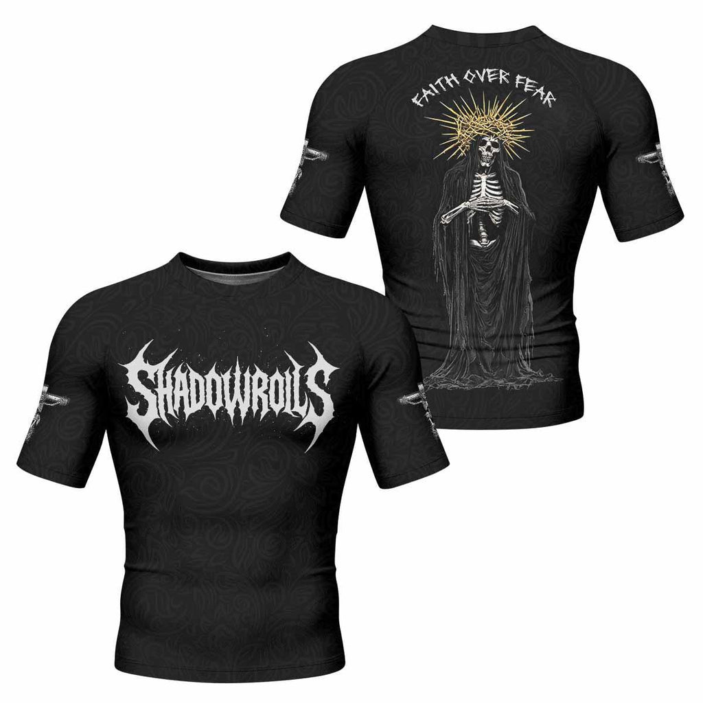Faith Over Fear Dark Halo Rash Guard