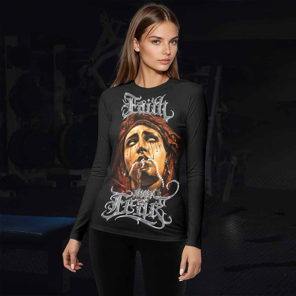Faith Over Fear Rash Guard