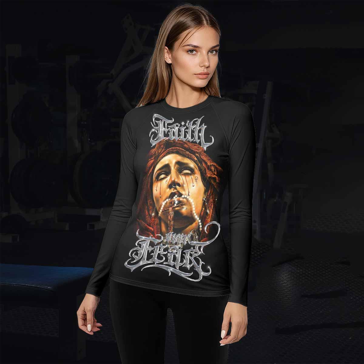 Faith Over Fear Rash Guard