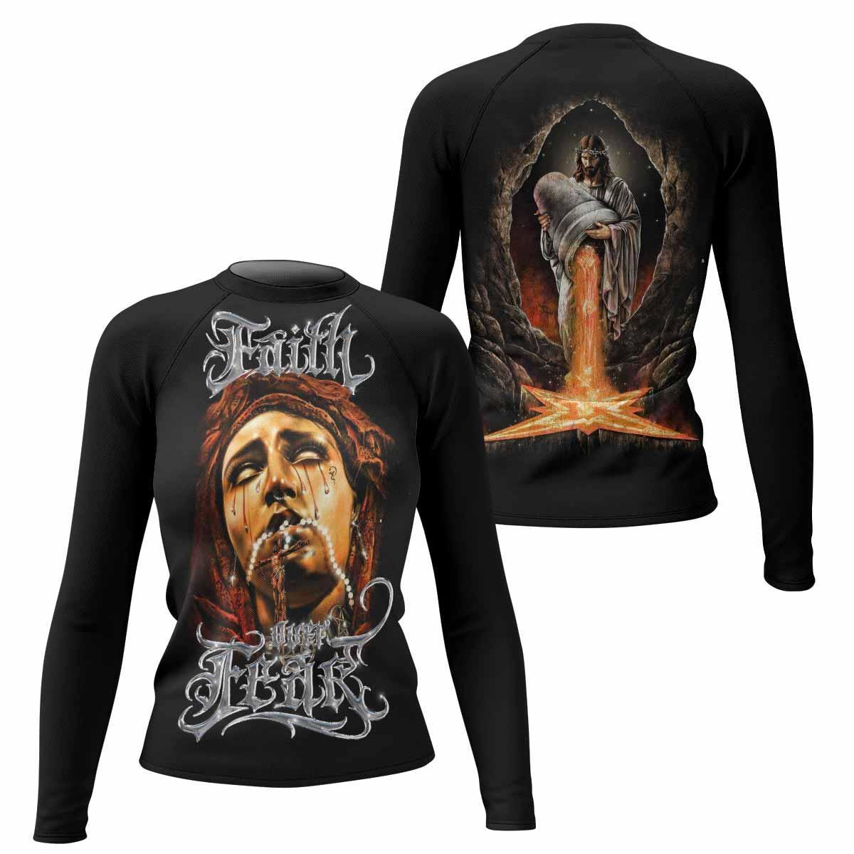 Faith Over Fear Rash Guard