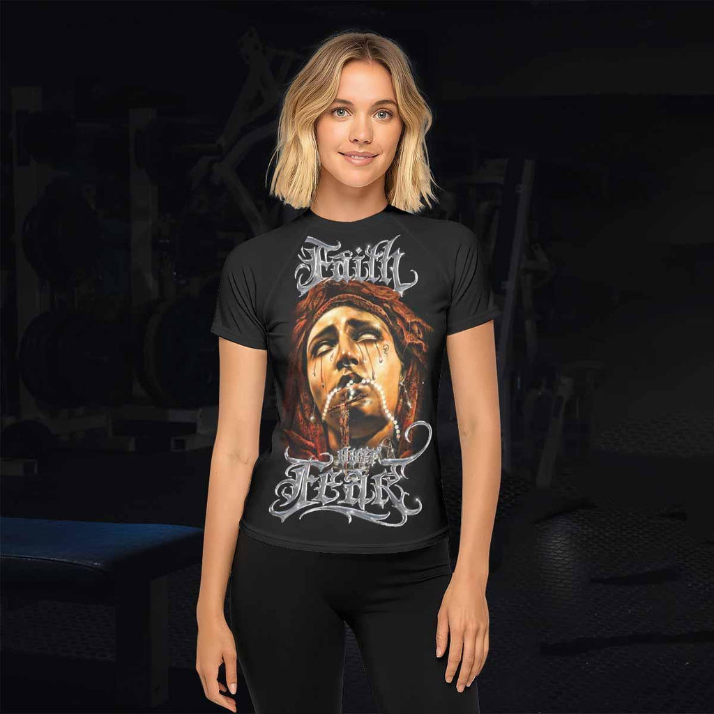 Faith Over Fear Rash Guard