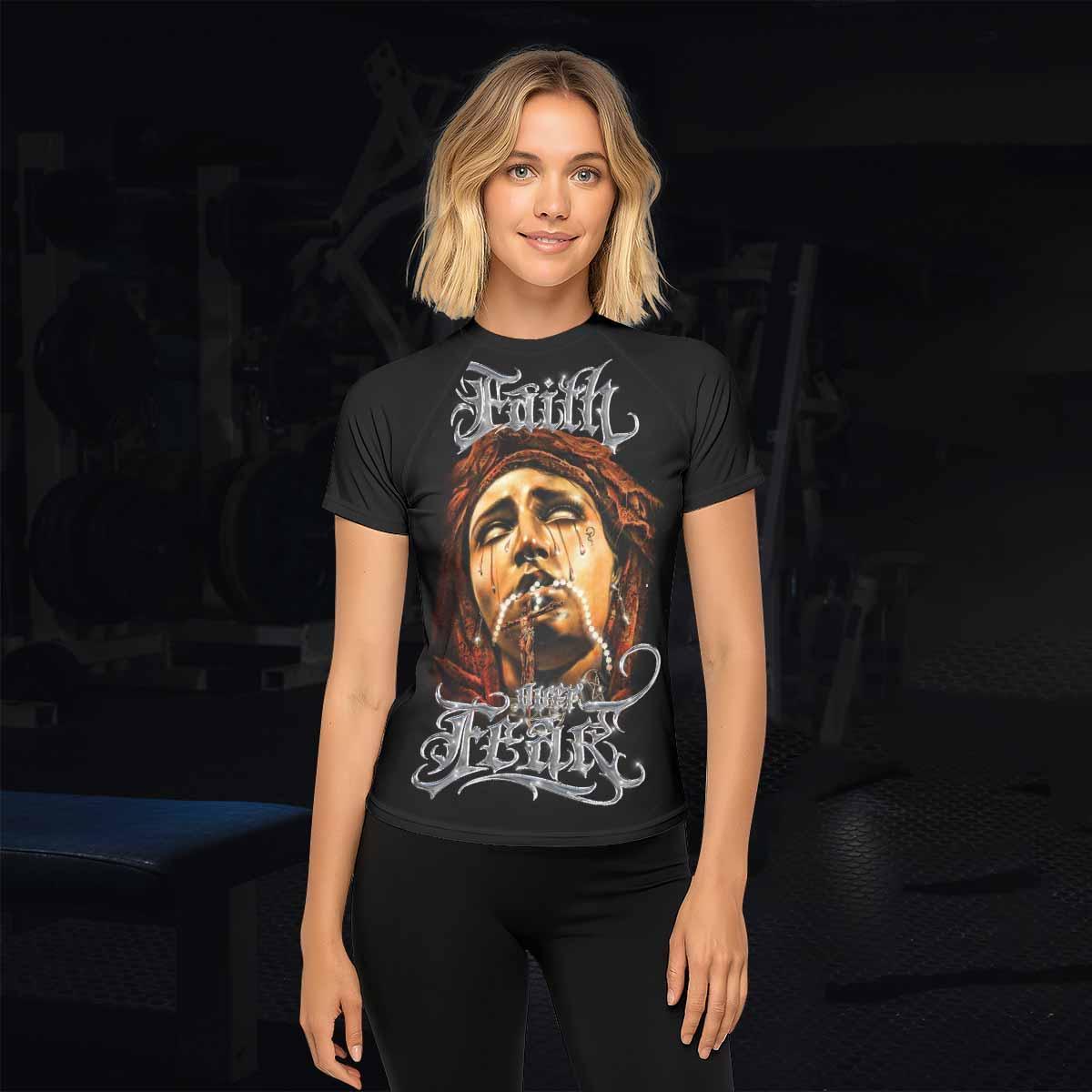 Faith Over Fear Rash Guard