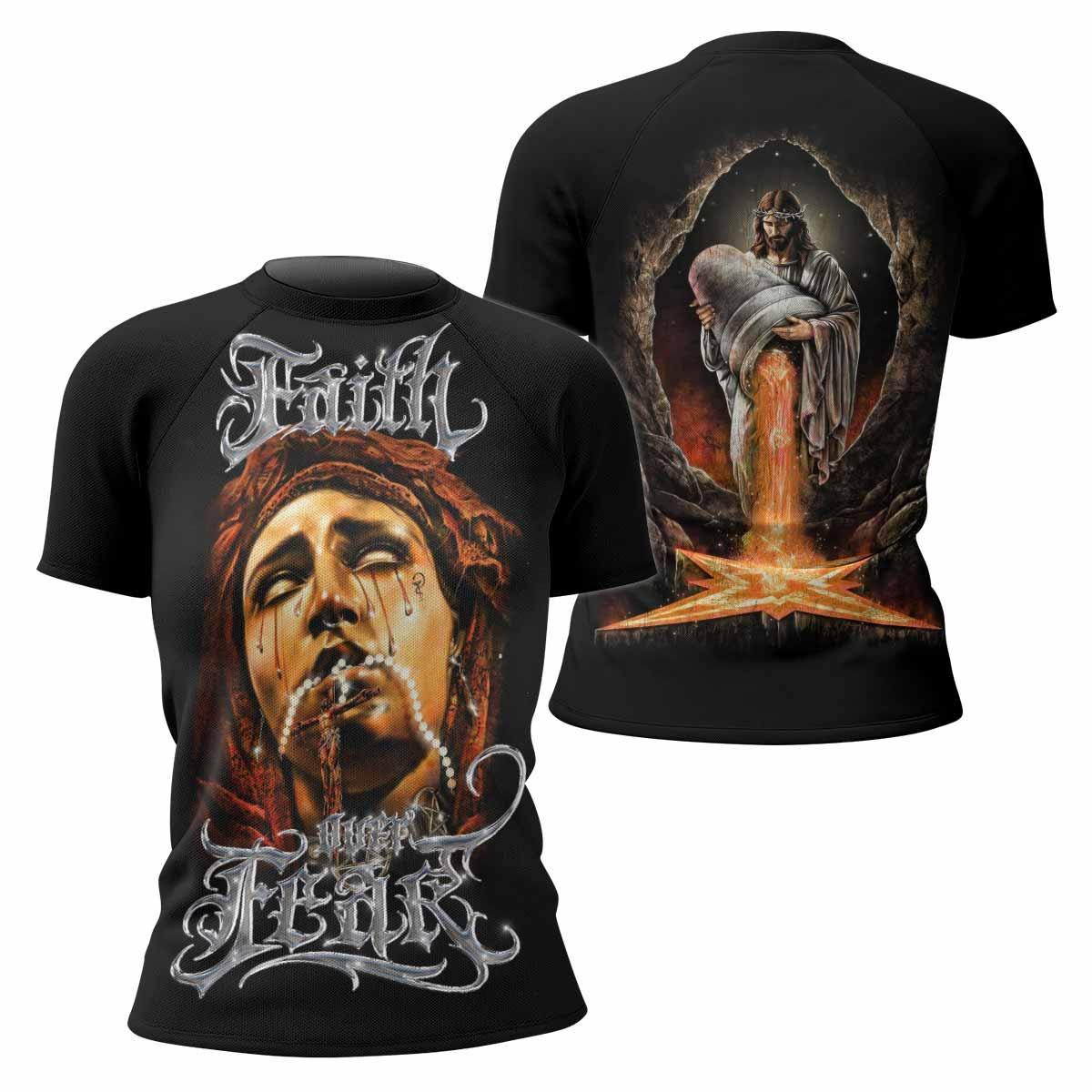Faith Over Fear Rash Guard