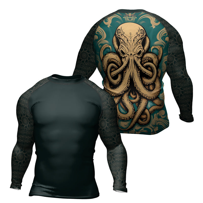 Rashninja Octopus Dominion Men's Long Sleeve Rash Guard