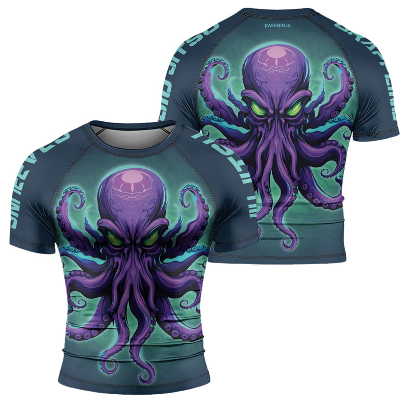 Rashninja Octopus Overlord Men's Short Sleeve Rash Guard