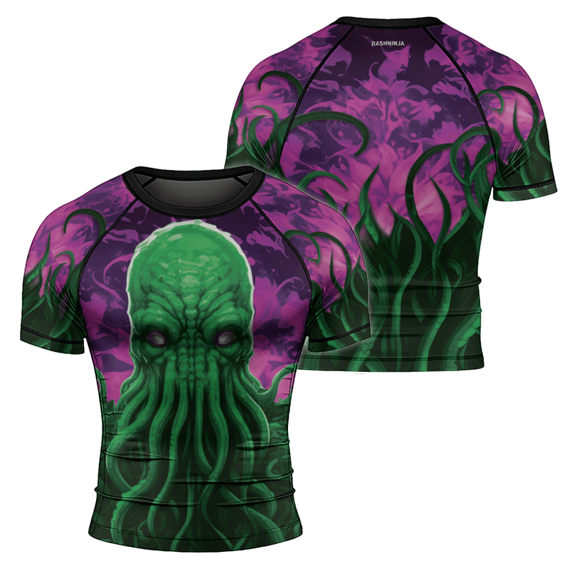 Rashninja Madness Manifest Octopus Men's Short Sleeve Rash Guard