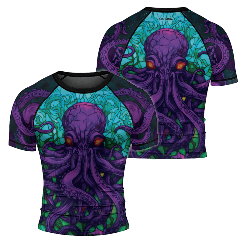 Rashninja Eldritch Entity Cthulhu Men's Short Sleeve Rash Guard