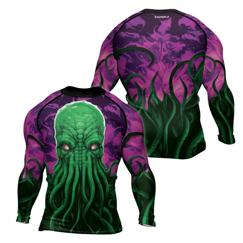 Rashninja Madness Manifest Octopus Men's Long Sleeve Rash Guard