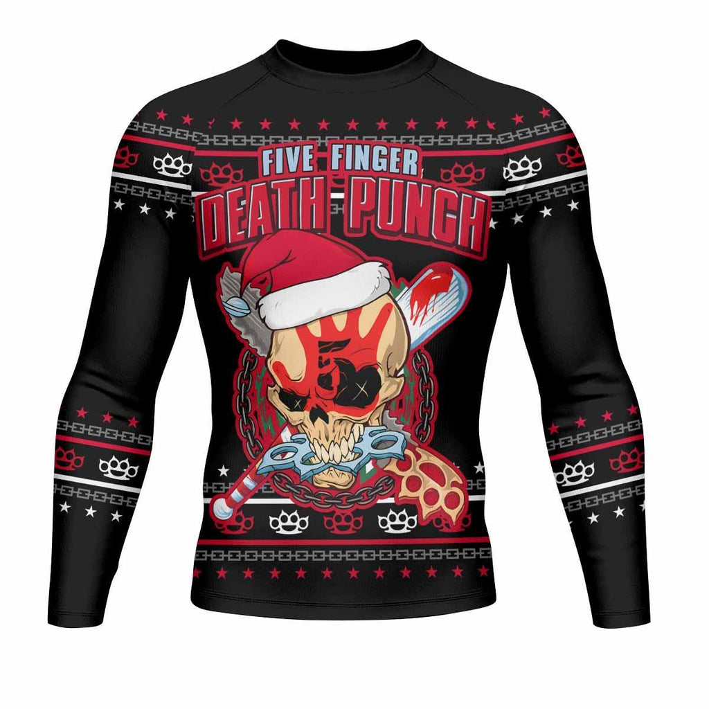 Five Finger Death Punch Christmas Rash Guard