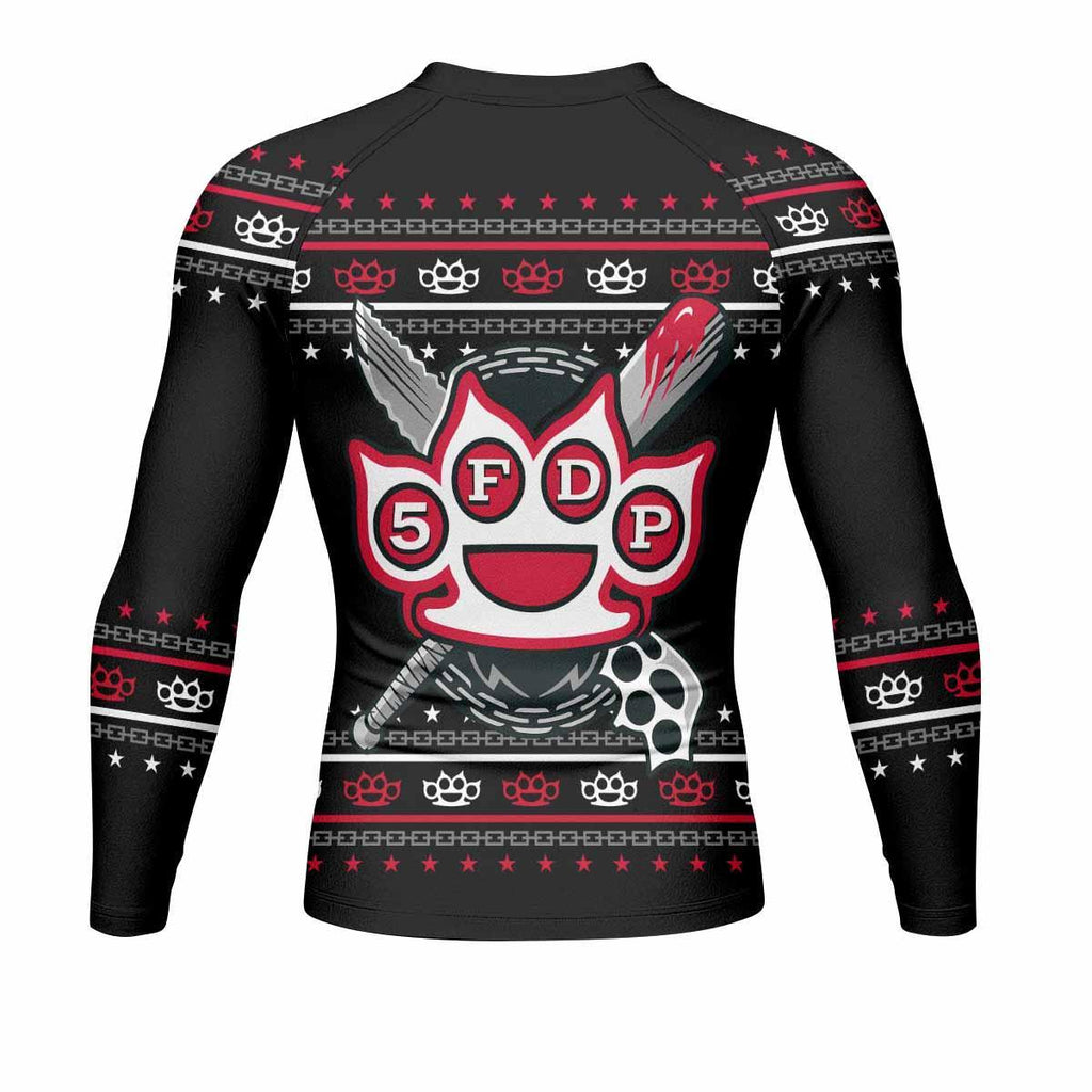 Five Finger Death Punch Christmas Rash Guard