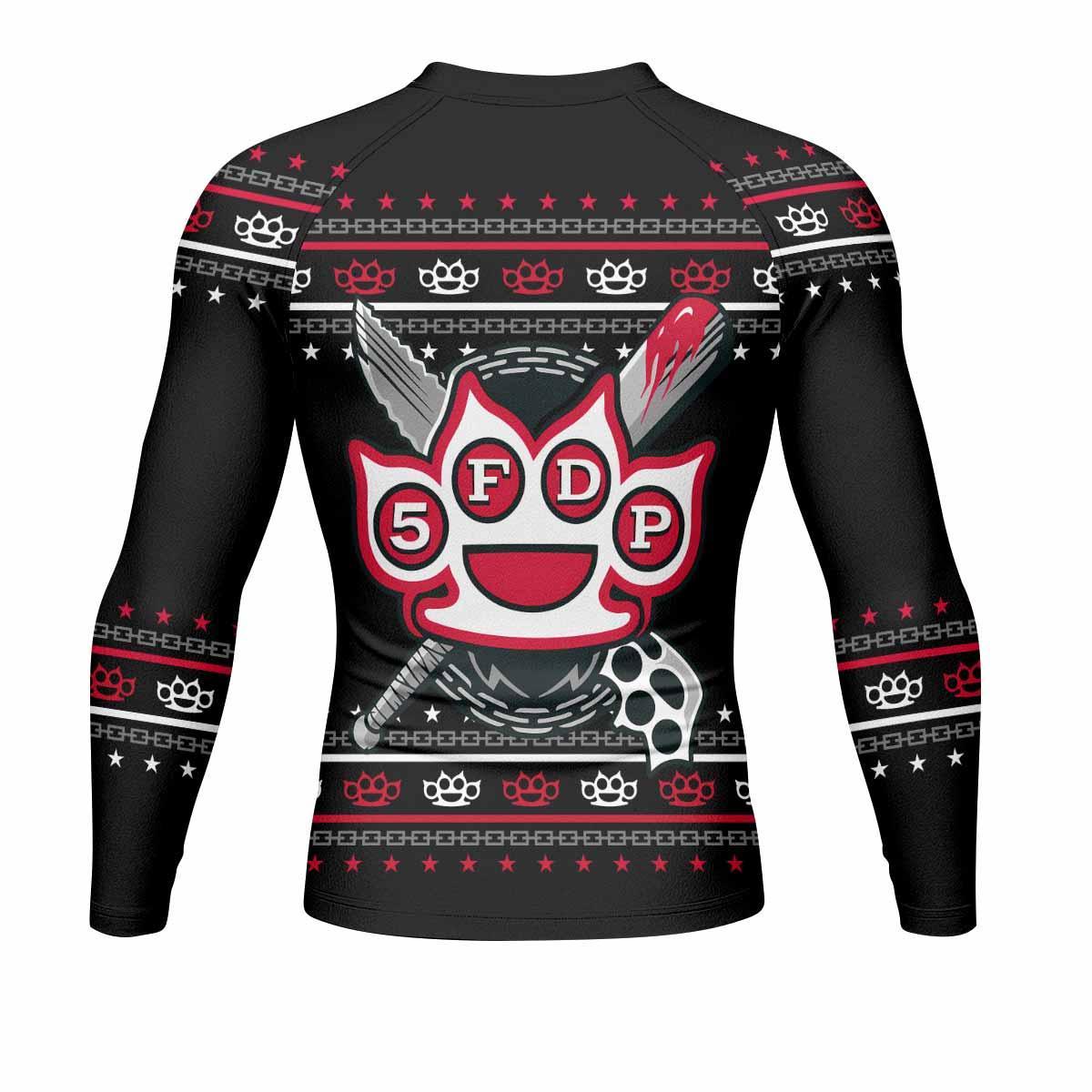 Five Finger Death Punch Christmas Rash Guard