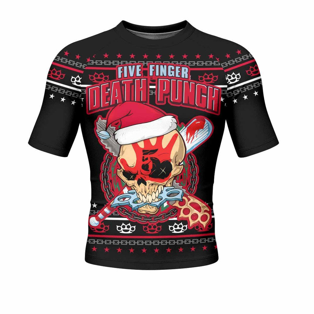 Five Finger Death Punch Christmas Rash Guard