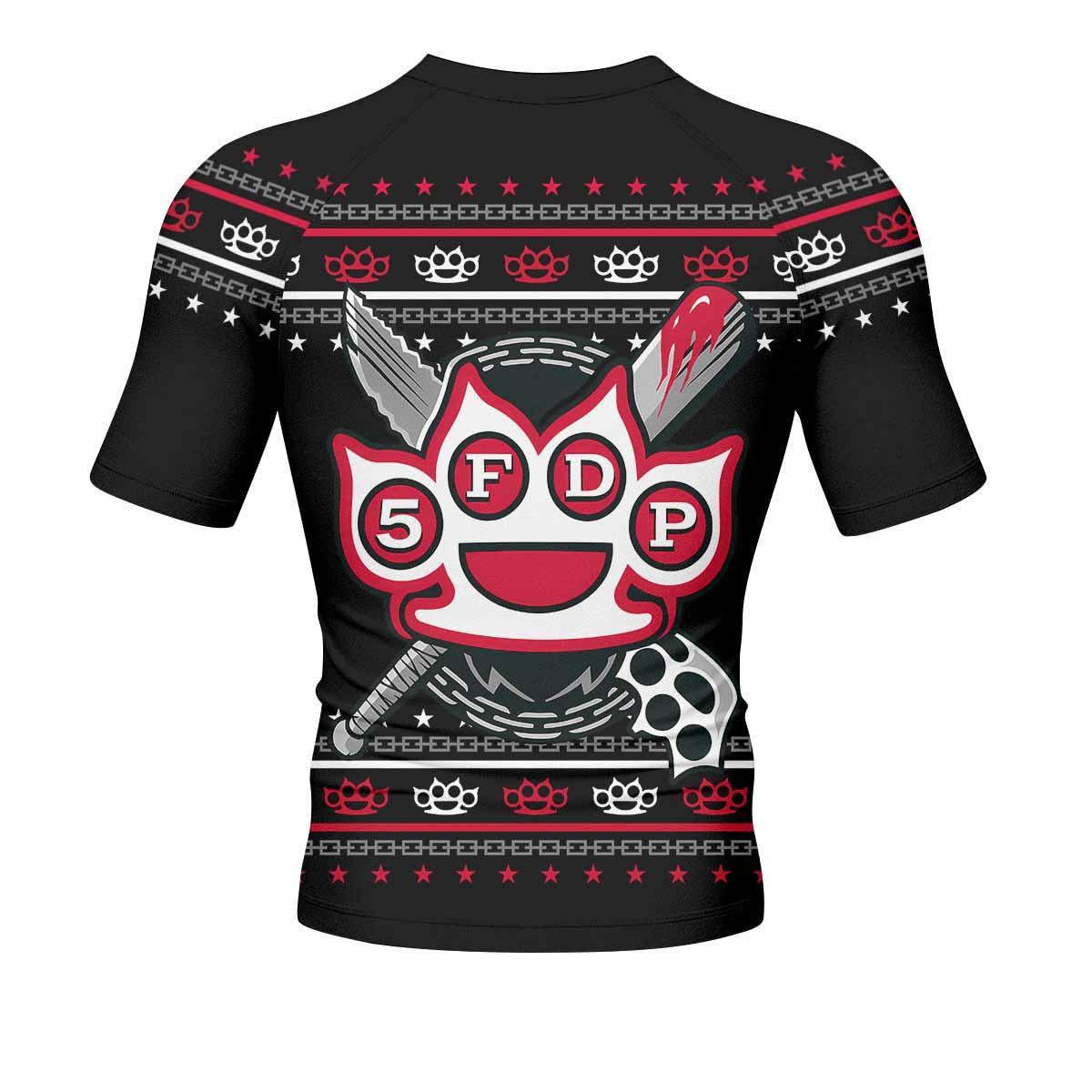 Five Finger Death Punch Christmas Rash Guard