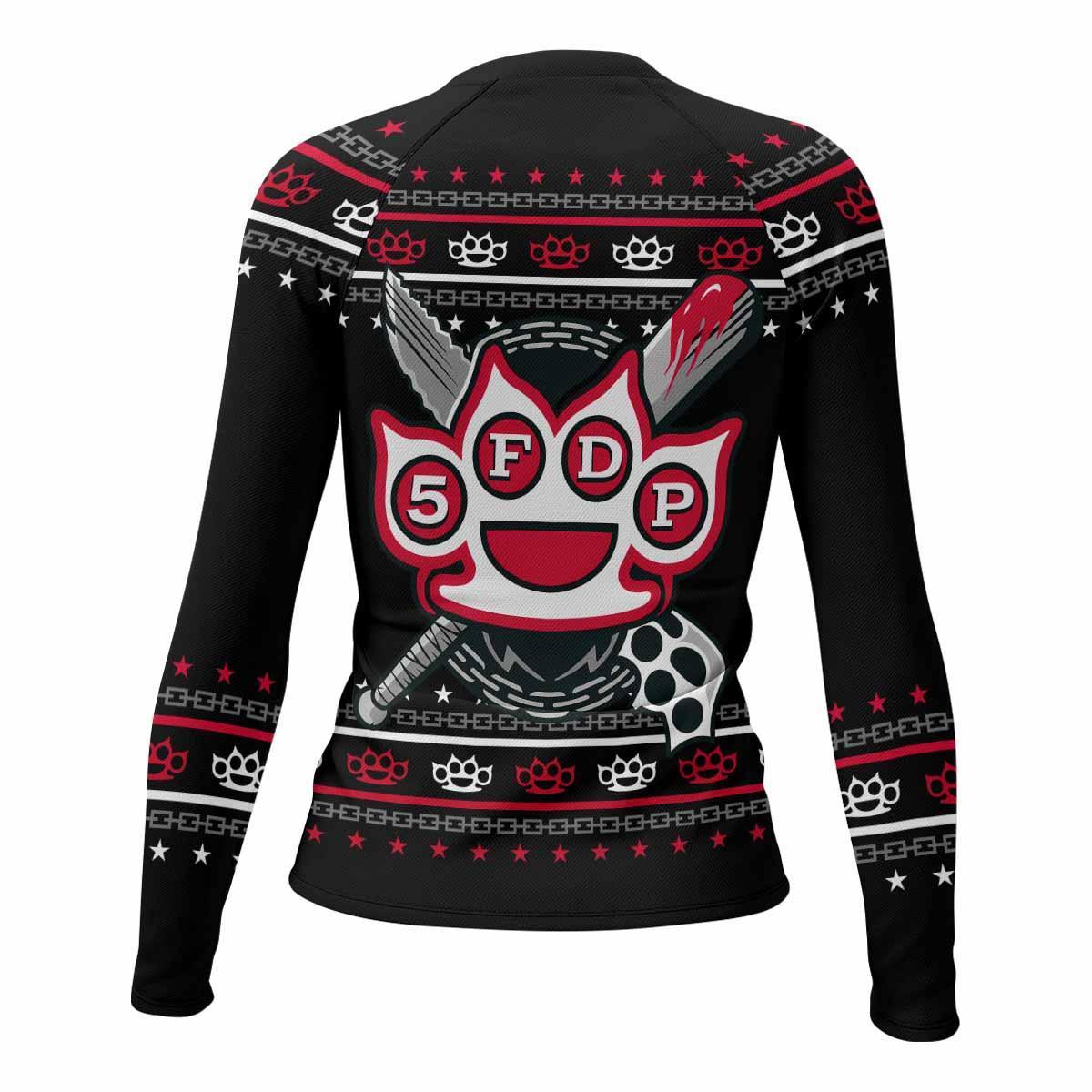 Five Finger Death Punch Christmas Rash Guard