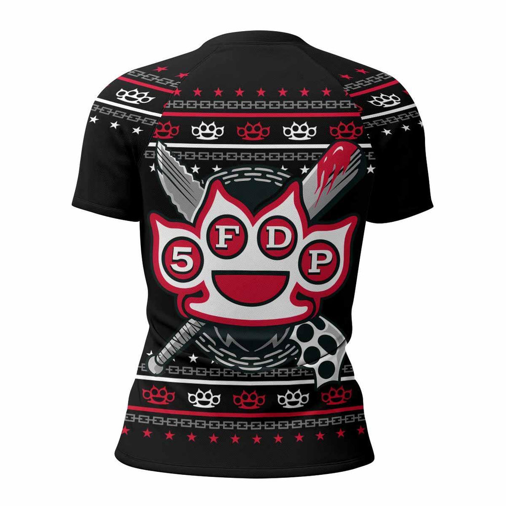 Five Finger Death Punch Christmas Rash Guard