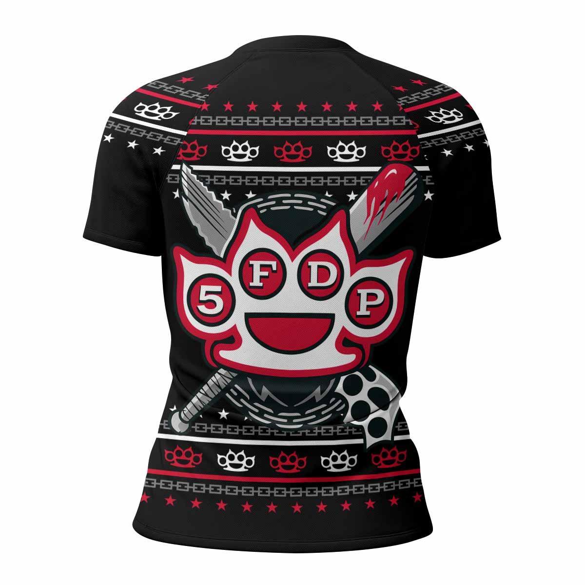 Five Finger Death Punch Christmas Rash Guard